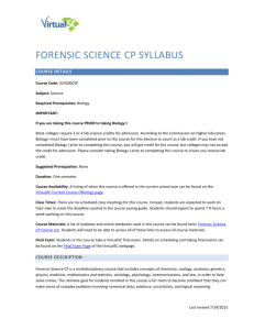 Forensic Science CP