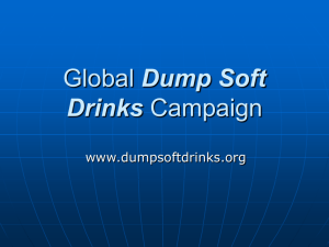 Global Dump Soda Campaign