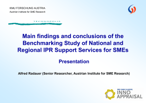 Benchmarking Regional and National Support Services for