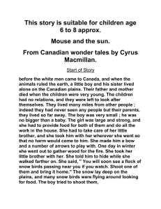 Mouse and the sun text
