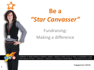 Be a *Star Canvasser - gcwcc