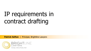 IP Requirements in Contract Drafting