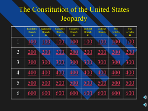Constitution "Jeopardy"