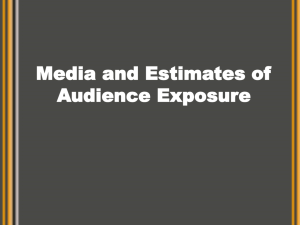 Media and Estimates of Audience Exposure