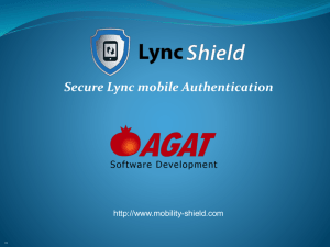 Secure Lync mobile Authentication