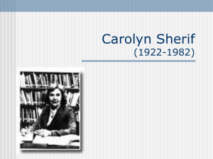 Carolyn Sherif