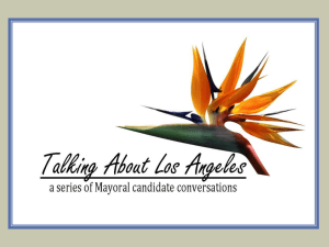 Proposal for Talking about Los Angeles
