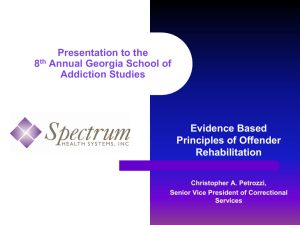 Treatment Principle - Georgia School of Addiction Studies