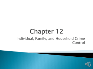 CRIM3350 Lecture Twelve