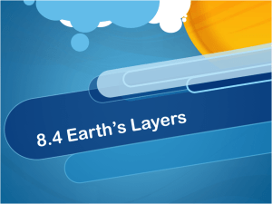 8.4 Earth's Layers
