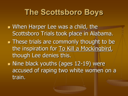 Scottsboro Boys Trial Worksheet