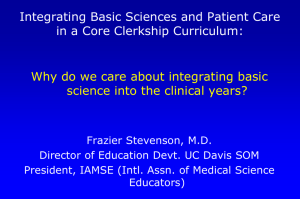 Integrating basic and clinical sciences in the post-gateway era