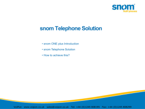 snom Telephone Solution