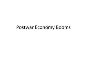 Postwar Economy Booms