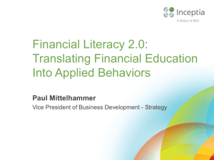 Financial Literacy 2.0: Translating Financial Education