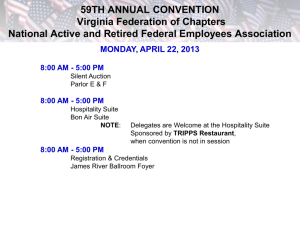 2013 Convention Agenda