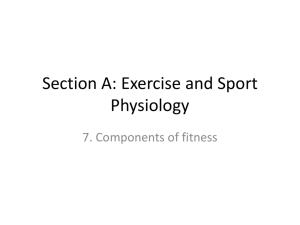 7. Components of fitness
