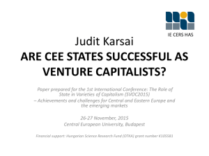 Are CEE states successful as venture capitalists?