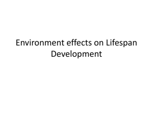 Environment and Lifespan Development