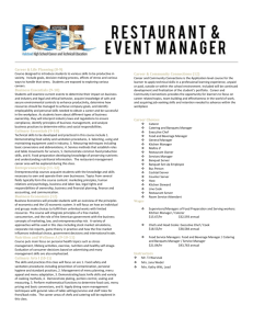 Restraurant and Event Management