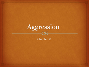 Ch. 12: Aggression - Gordon State College
