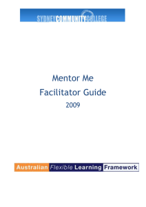MentorMeFacilitatorGuide - NSW E