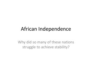 African Independence - Scarsdale Union Free School District