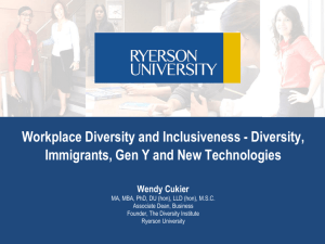 Wendy Cukier's Presentation on Diversity