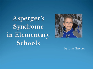 Asperger's Syndrome in Elementary Schools 97