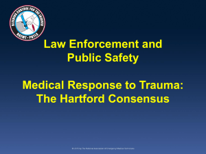 Law Enforcement and Public Safety Medical Response to Trauma