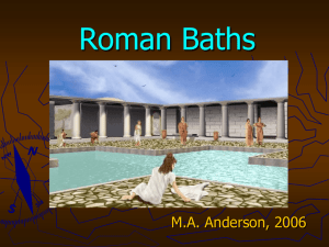 The Roman Baths - North Andover Public Schools