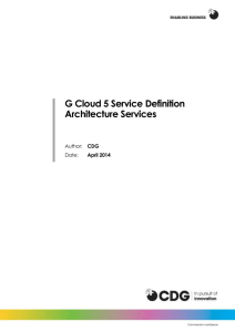 2.0 Service Definition: Architecture Services