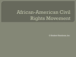 African-American Civil Rights Movement