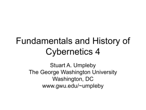 Fundamentals and History of Cybernetics 4