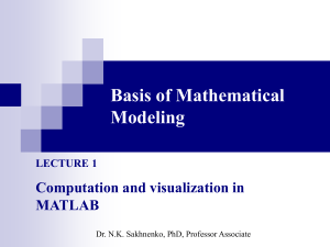 Computation and visualization in MATLAB - Aymen AL