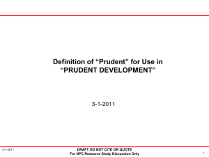 Prudent Development - Defintion and Background - 2-28
