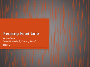 Chapter 25 Keeping Food Safe