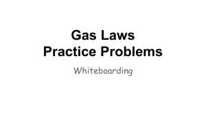 Gas Laws Practice Problems