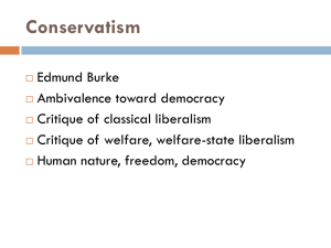 Conservatism revised