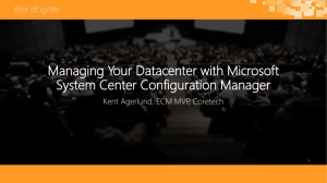 Managing Your Datacenter with Microsoft System