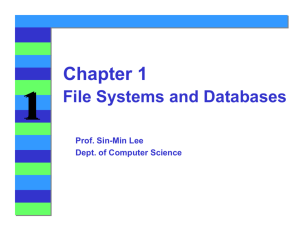 File Systems and Databases