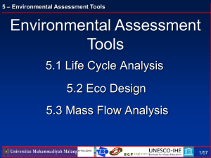 5 – Environmental Assessment Tools