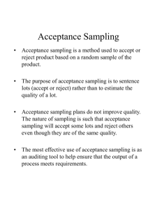 Acceptance Sampling
