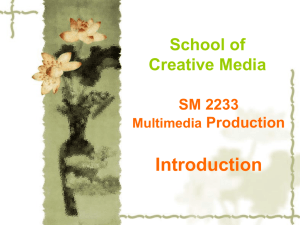 Multimedia Production Introduction