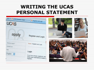 writing the ucas personal statement