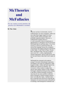 McTheories and McFallacies