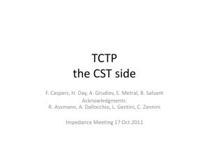 TCTP - CERN impedance webpage