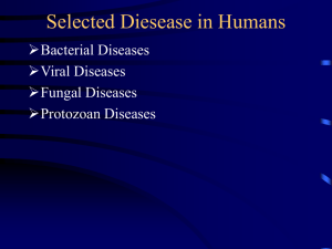 Selected Diesease in Humans