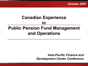 Challenges facing the Canada Pension Plan