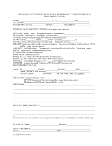 male exam 1-2012 - Allegany County Department of Health